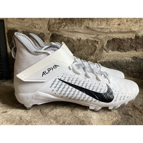 Nike Alpha Menace Pro 2 D White Football Detachable Cleats CK4277-100 Mens 13 - Picture 4 of 8